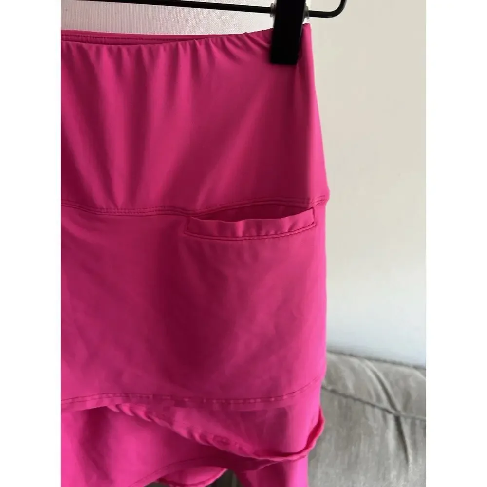 Scales Pink Ruffles Skort Pickleball Tennis Golf